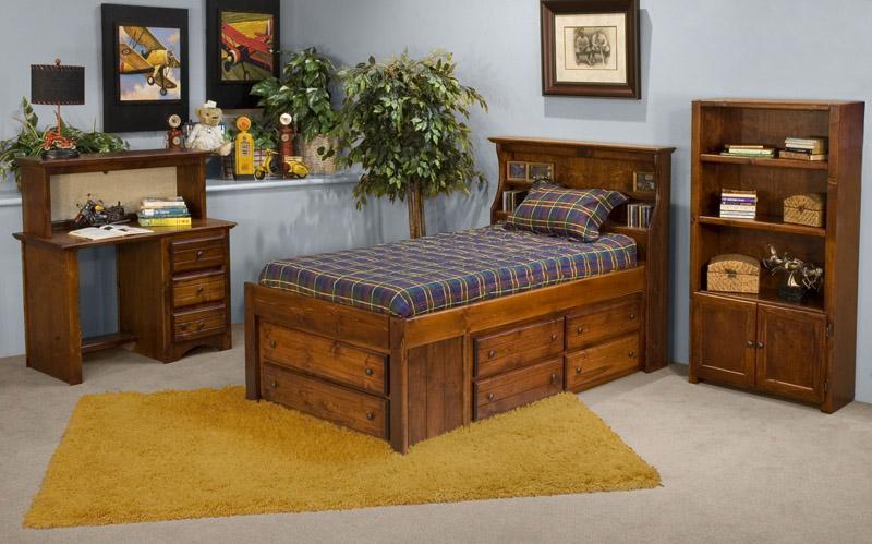 Sedona 4477+4482 Student Desk and Hutch Combo Sadler's Home